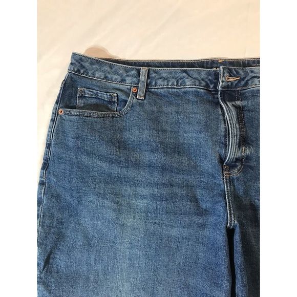 Old Navy Womens O.g. Straight Leg Jeans Blue Curvy Secret Smooth Pockets Plus 22 - Picture 11 of 11